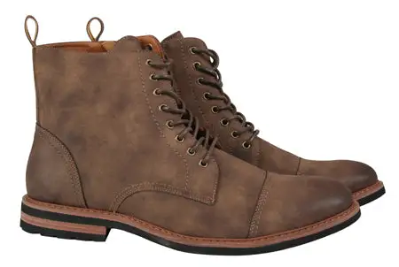 Men's Versatile Equestrian Side Zip Faux Leather Everyday Boots
