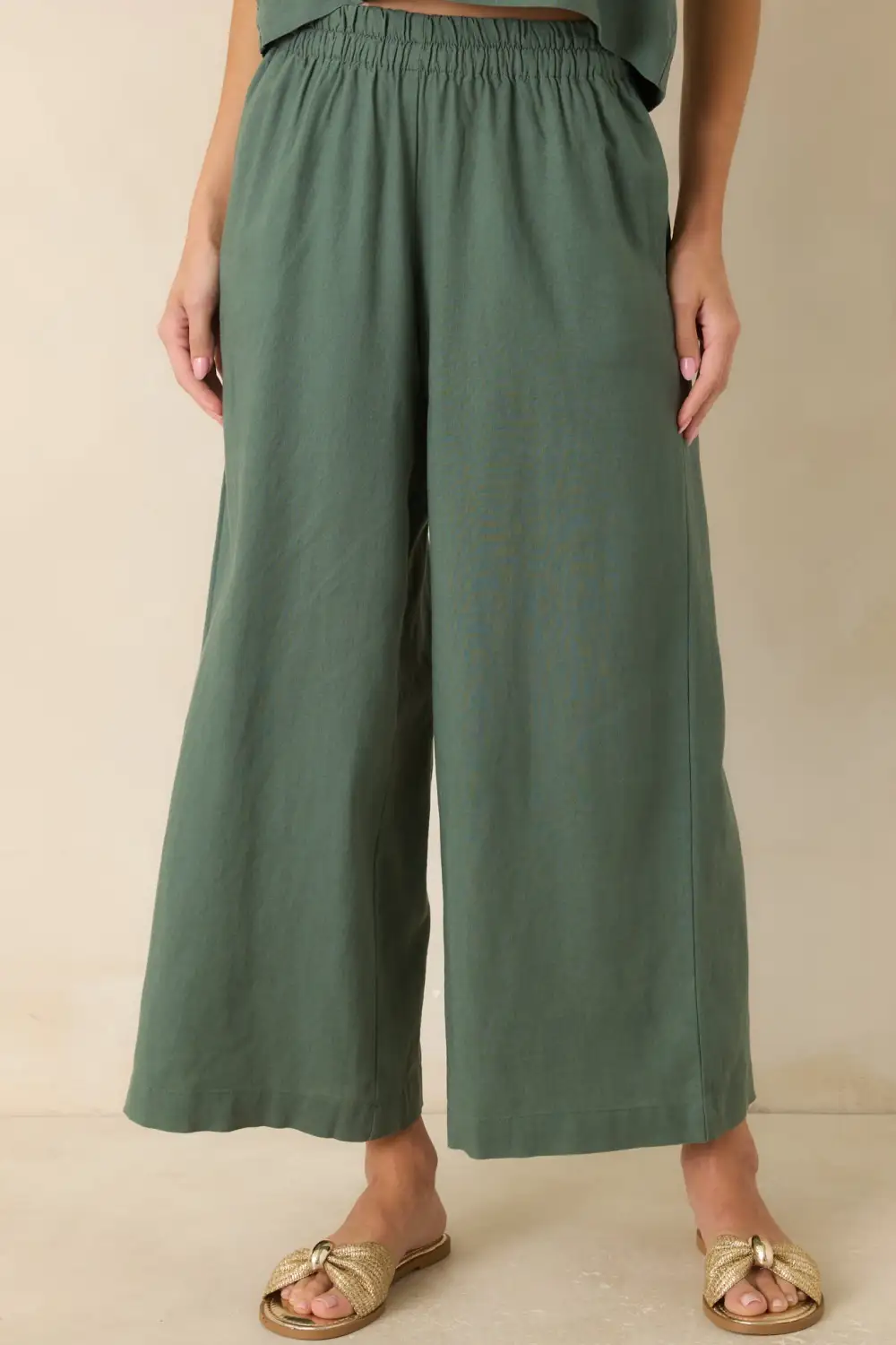 Everglade Linen Wide Leg Pants