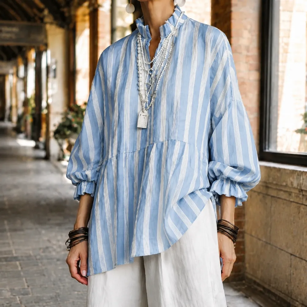 Ruffled Relaxed Blouse