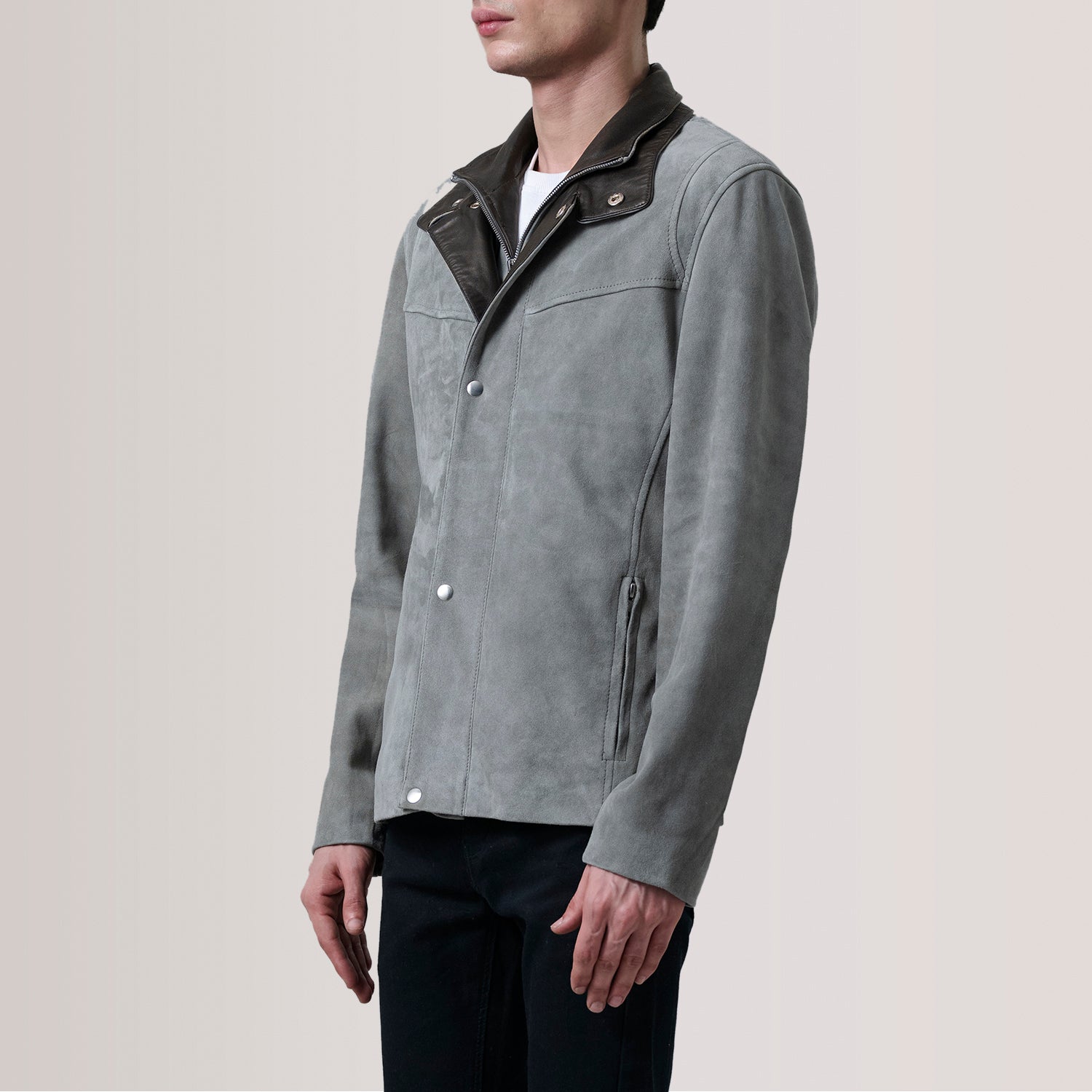 Men's Racer Suede Jacket