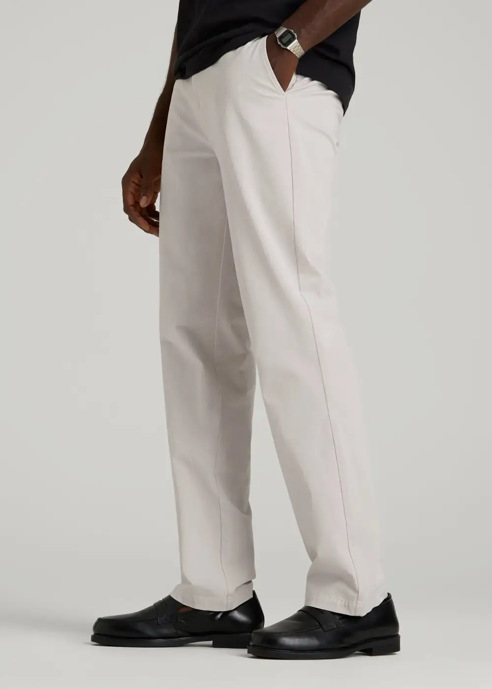Men's Refined Loose Fit Chino Cotton Pants