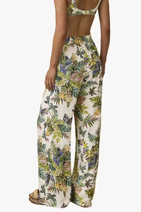 Straight Wide Viscose Pants