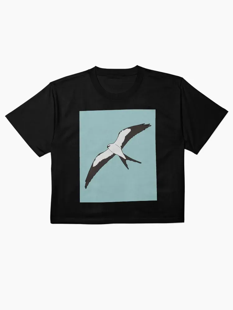 Bird Print Loose Women'S Pure Cotton T-Shirt