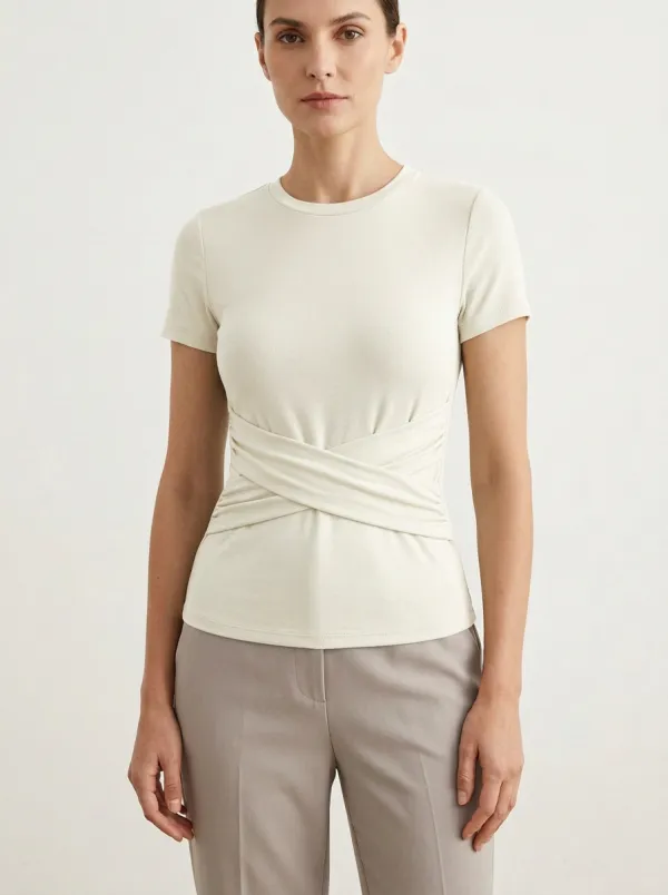 Crisscross Slim-Fit T-Shirt
