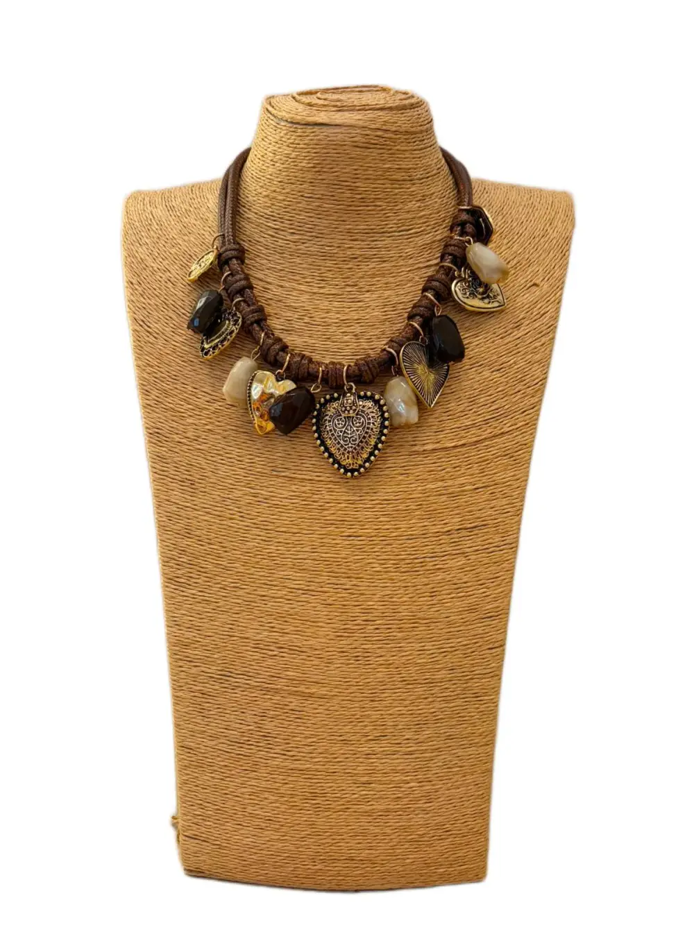 Necklace With Cord Charm Detail