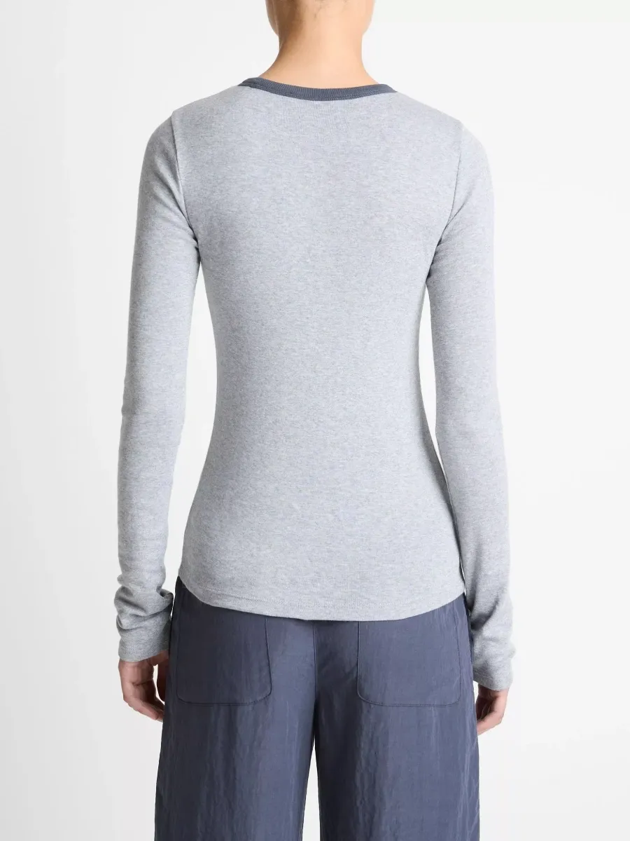 Contrast Round Neck T-Shirt