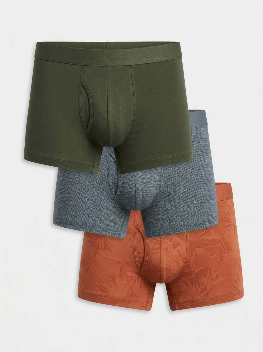 Folk-Inspired Men's Three-Pack Boxer Briefs