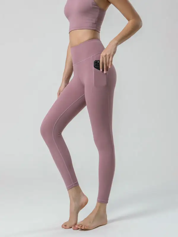 Sided Brushed Yoga Ninth High Waist Pants