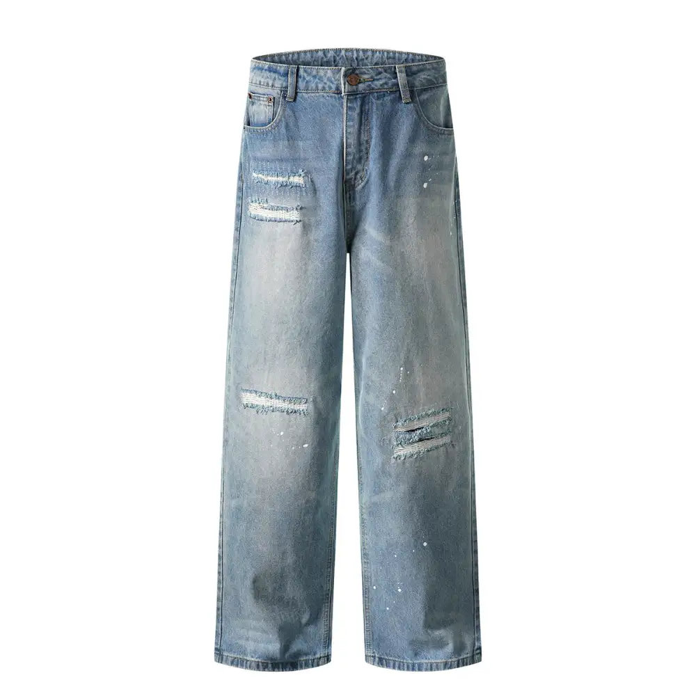 Casual Ripped Denim Jeans