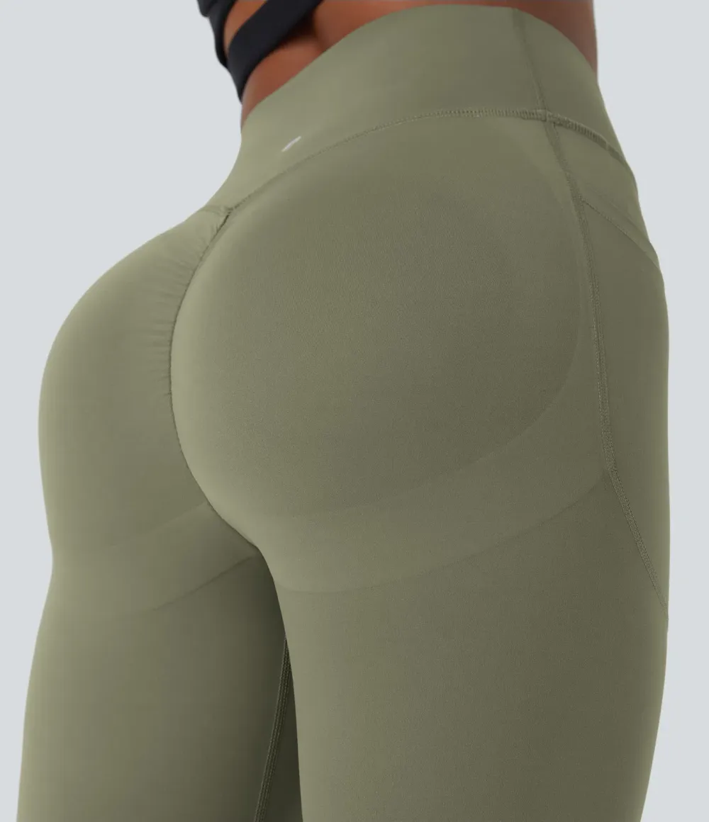  SoCinched High Waisted Scrunch Butt Lifting Tummy Control Side Pocket Shaping Training UltraSculpt Leggings - Stretchy Fit for Women, For Gym & Summer Workouts #Summer