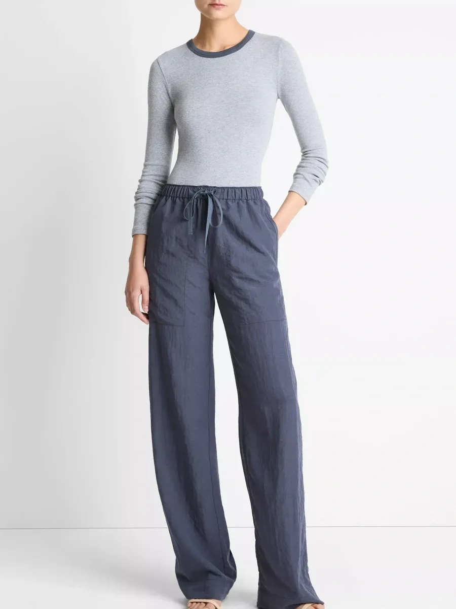 Contrast Round Neck T-Shirt