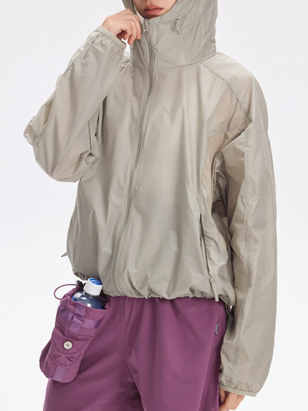Lightweight Breathable Mesh Panel Sun Protection Jacket