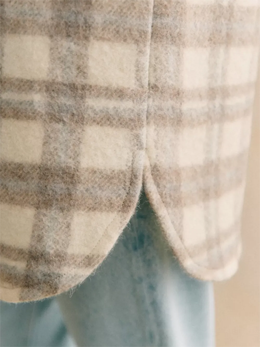 Checkered Grey Shacket