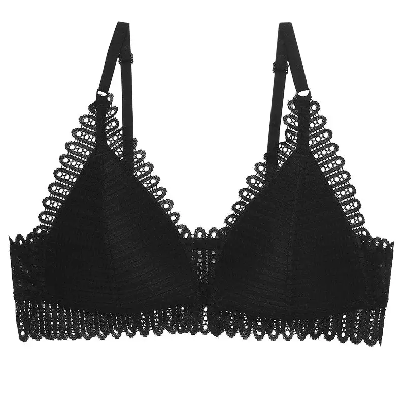 Lace Front-Closure Bralette