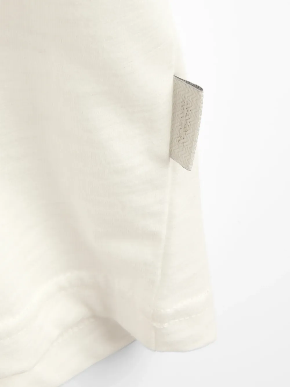 Cream Crew Neck Casual Style T-Shirt
