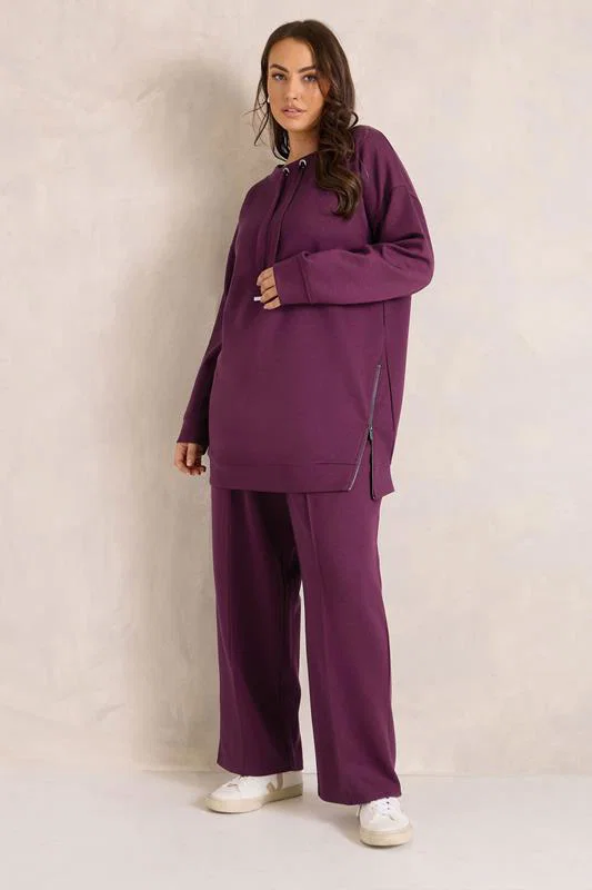 Set Berry Red Luxe Sweatshirt & Joggers detail 1