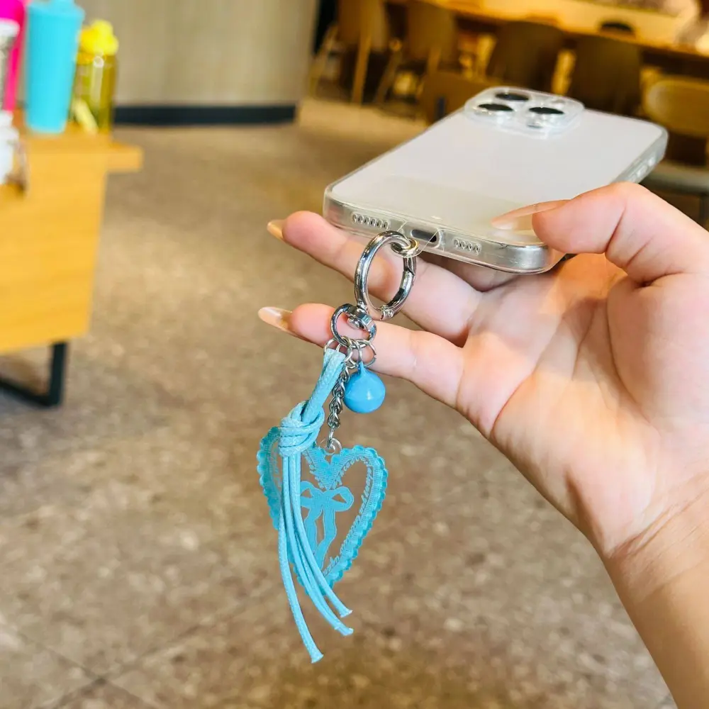 Acrylic Bow Bag Charm Phone Strap Keychain