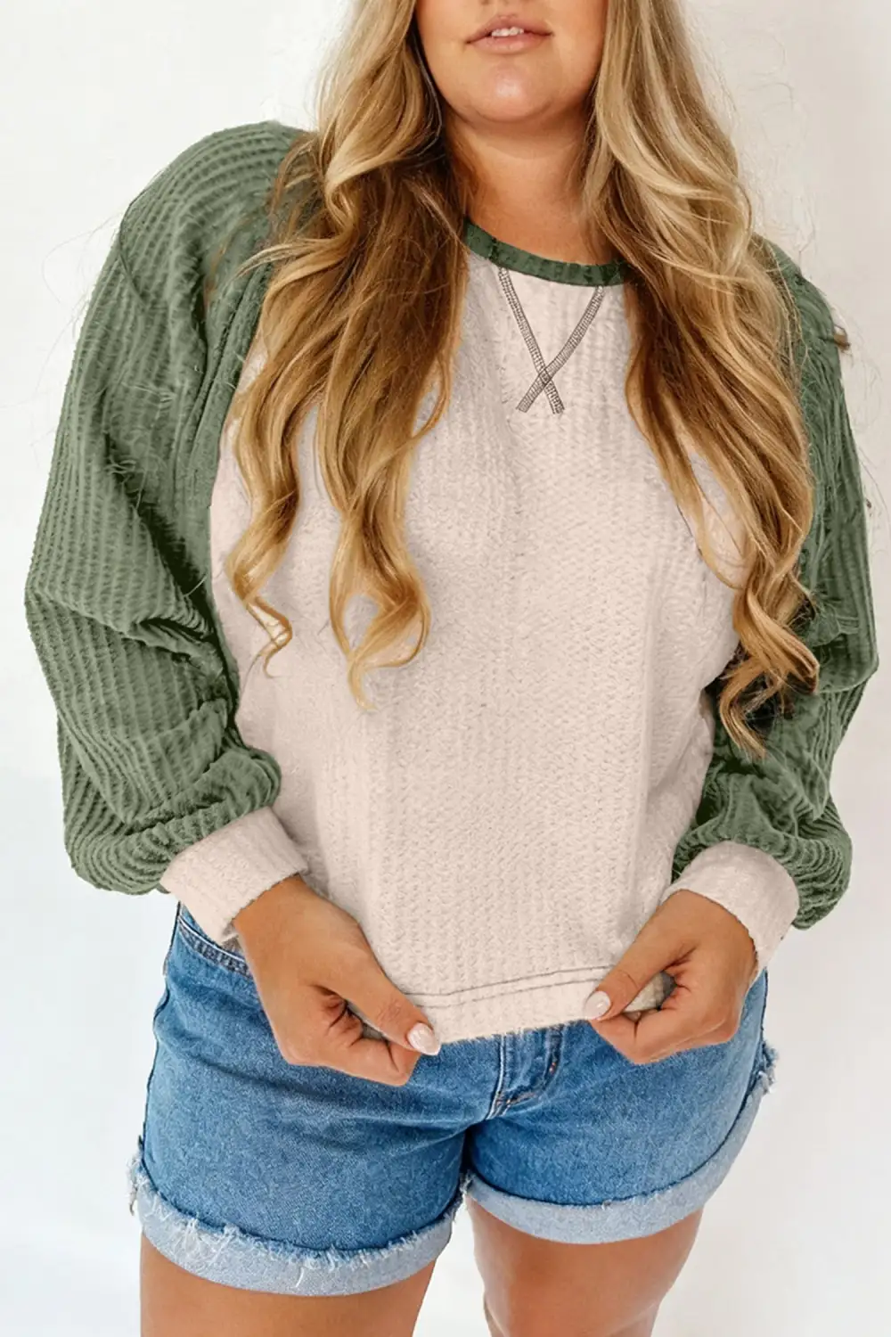 Women's Colorblock Long Sleeve Top