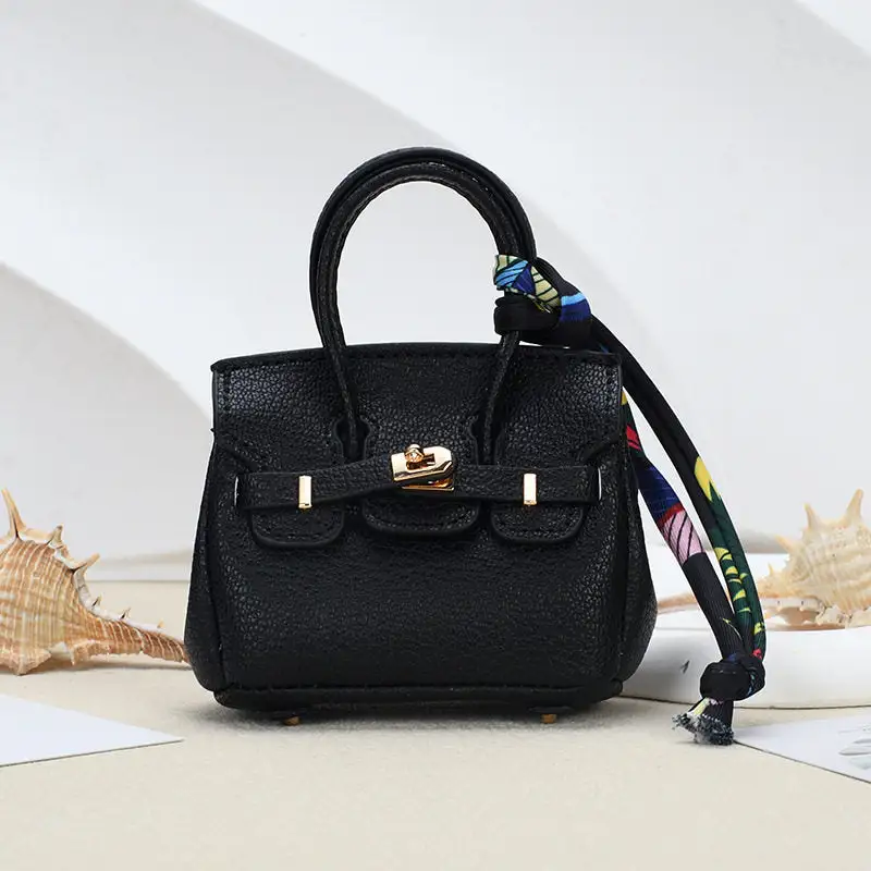 Mini Platinum Bag Pendant Keychain Earphone Accessory