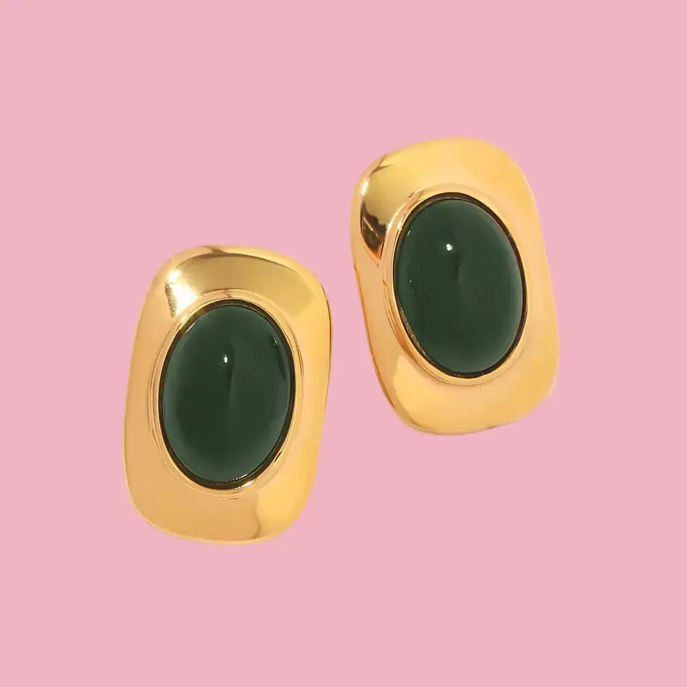 Classic Stone Earrings