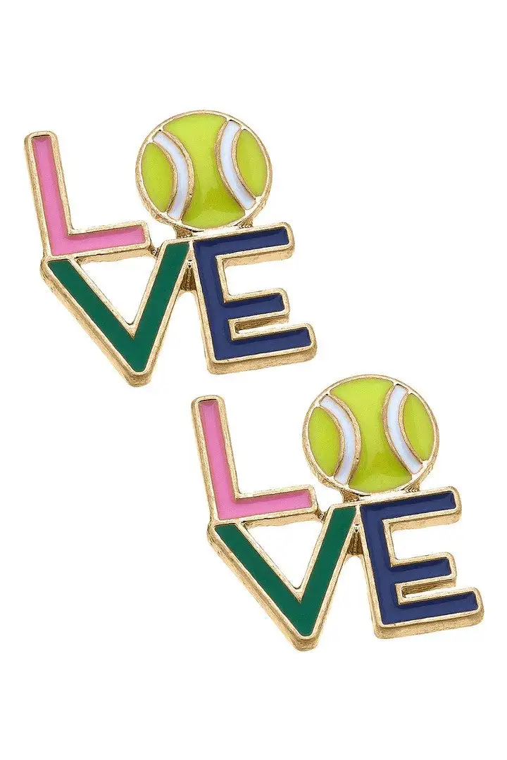 Stud Enamel Earrings