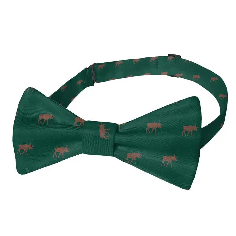 Moose Pattern Bow Tie