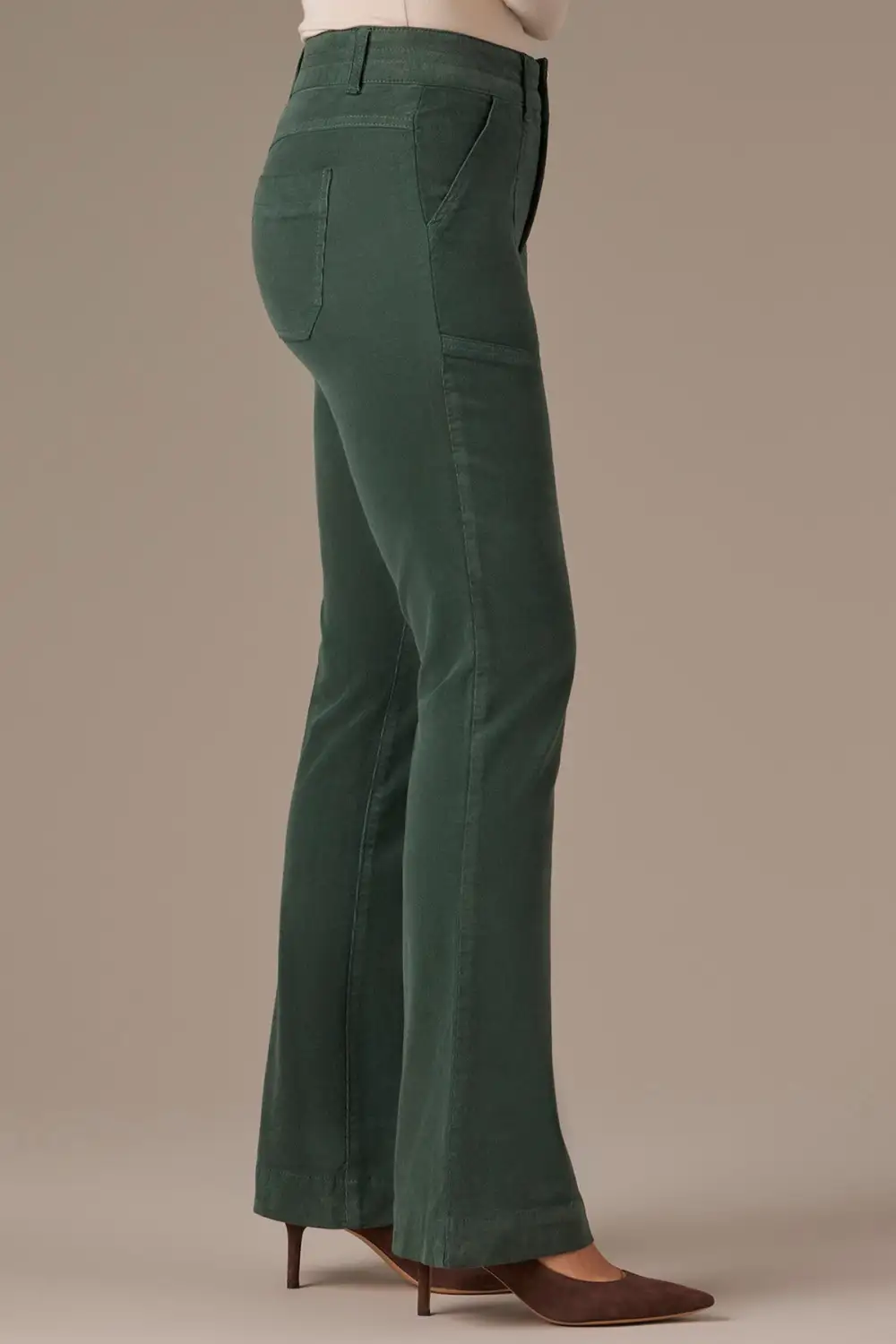 High Rise Utility Bootcut Pants