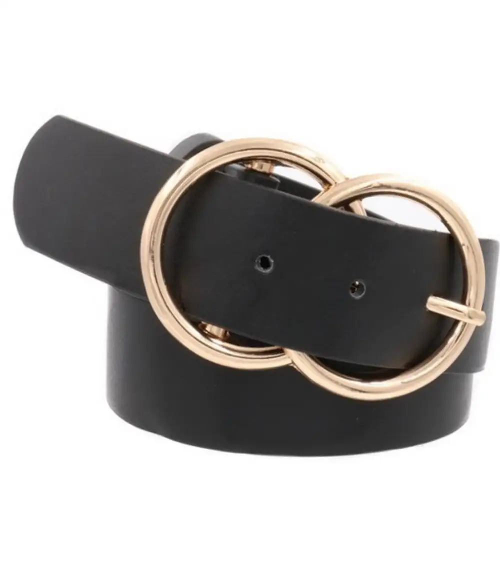 Wide Double Ring Belt