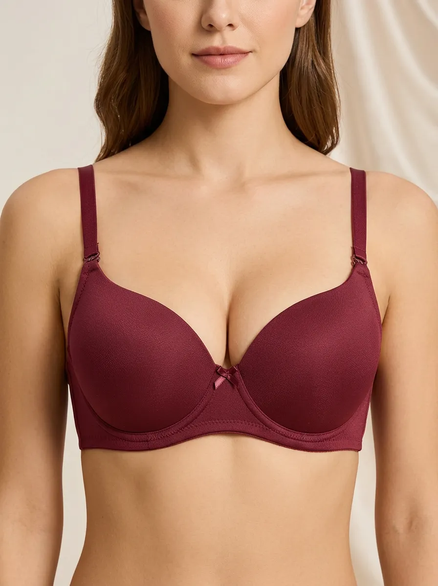 Women's Underwire Padded Bow-Detail Bra