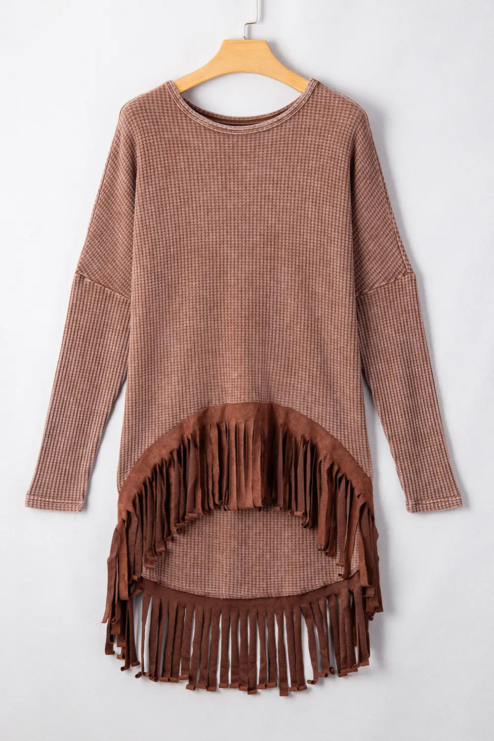 Women's Waffle Knit Loose Fit Top