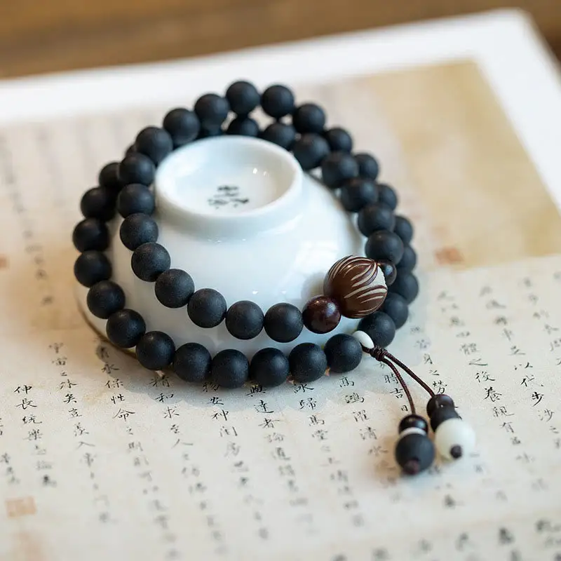 Double Layer Cypress Bodhi Lotus Bracelet