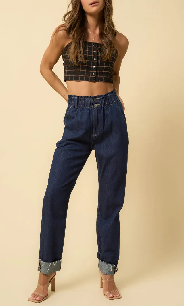 High Waisted Slouchy Jeans