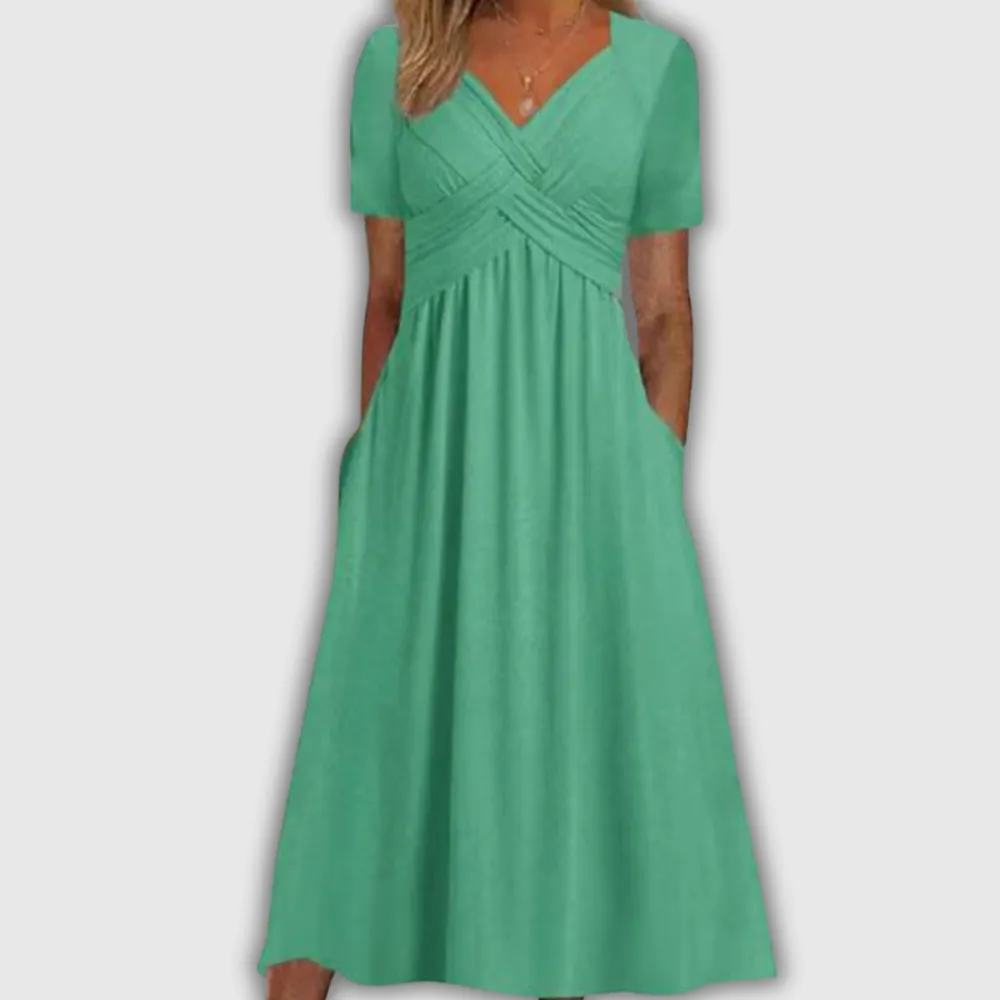 Wrap Crossover Casual Dress