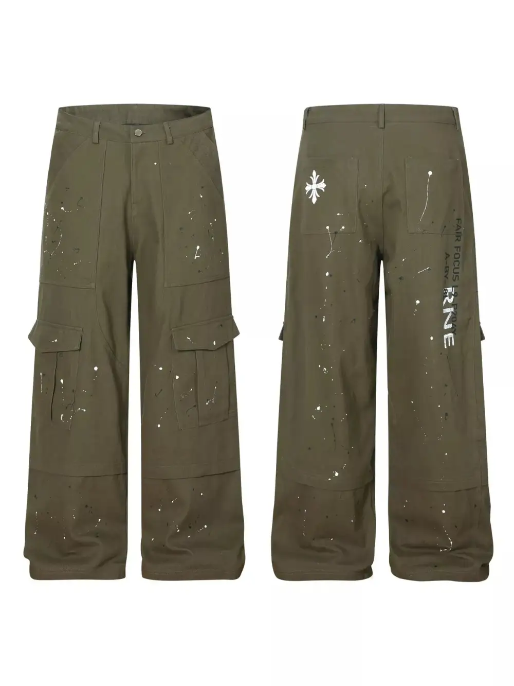 Men's Paint Splatter Cargo Pants