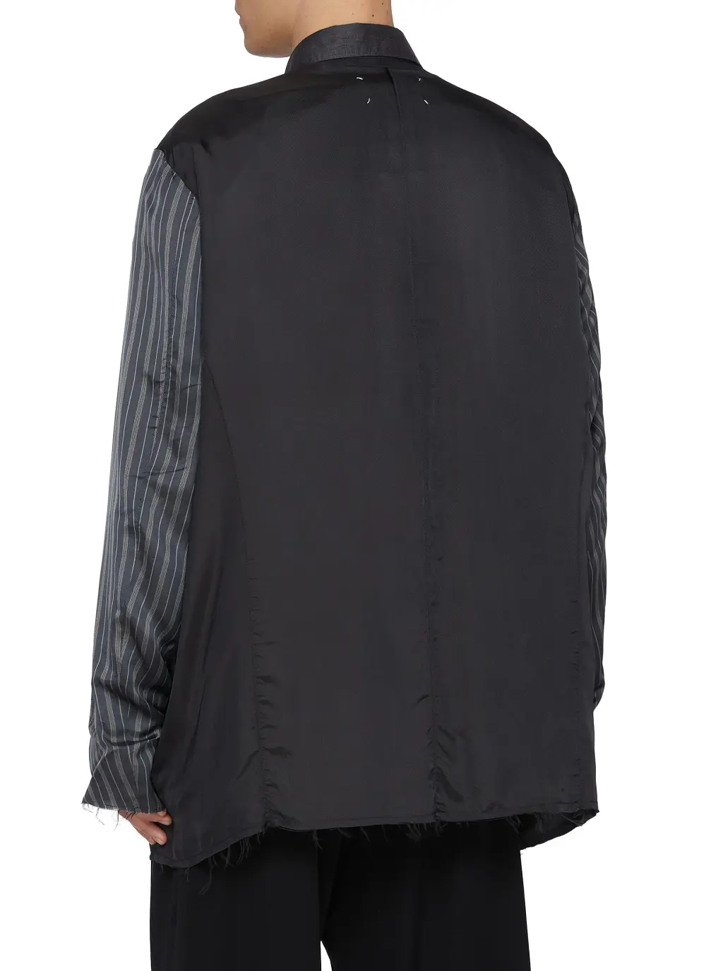 Vintage Loose Striped Casual Contrast Shirt