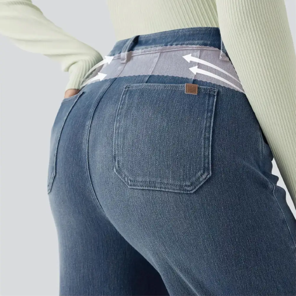 ⏰ TODAY ONLY - High Waisted Tummy Control Wide Leg Jeans