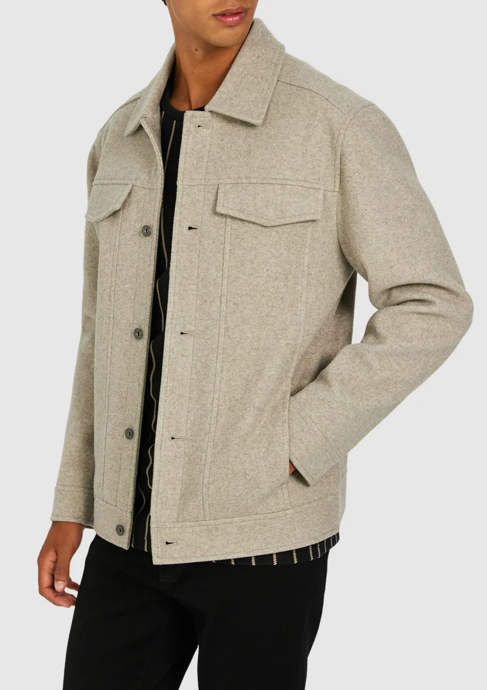Retro Loose Comfortables Stone Textured Jacket