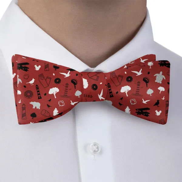 Heels Recognize Heritage Motif Bow Tie