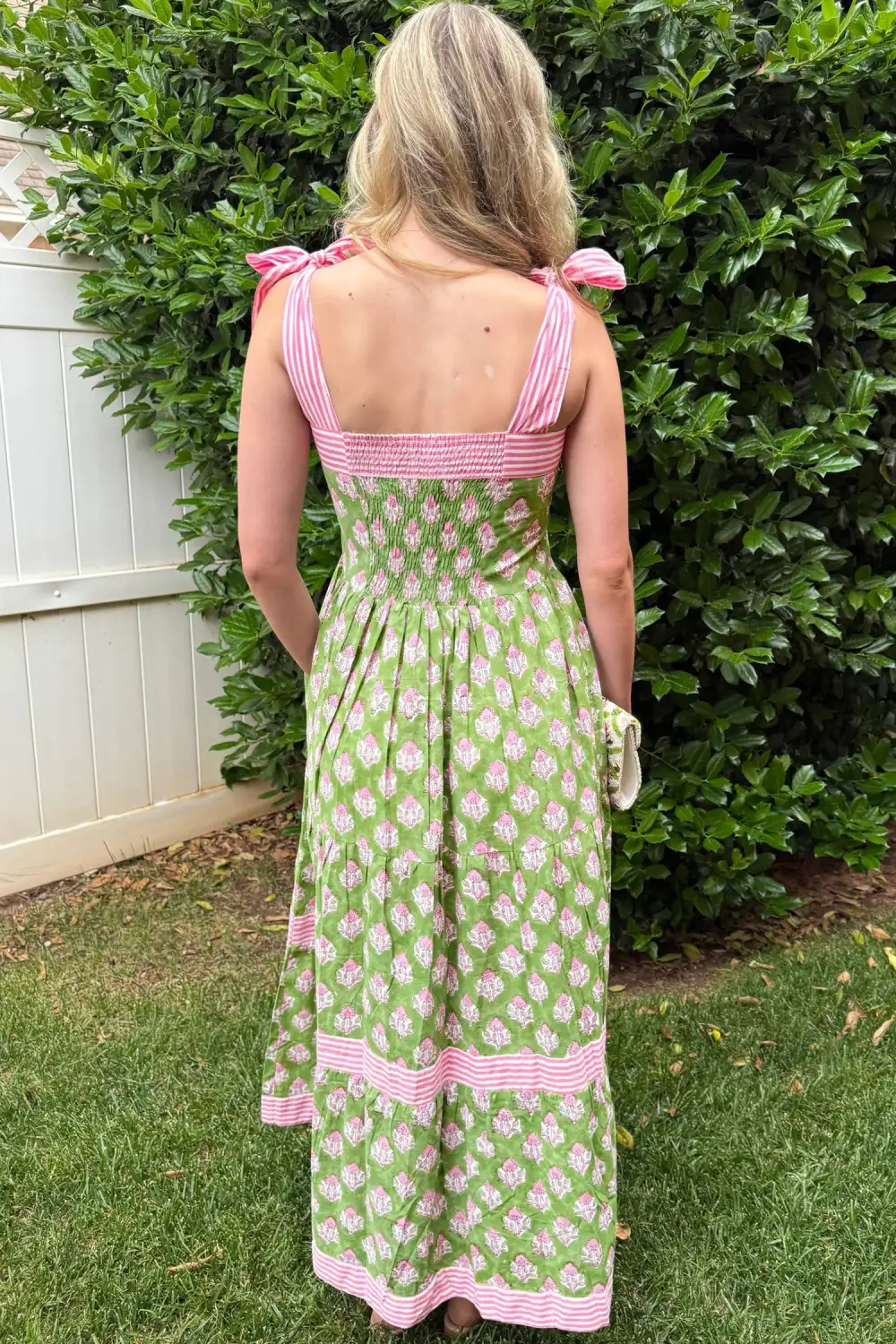 Floral Striped Maxi Dress