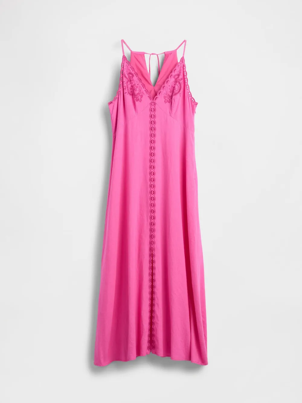 Deep V-Neck Slit Dress