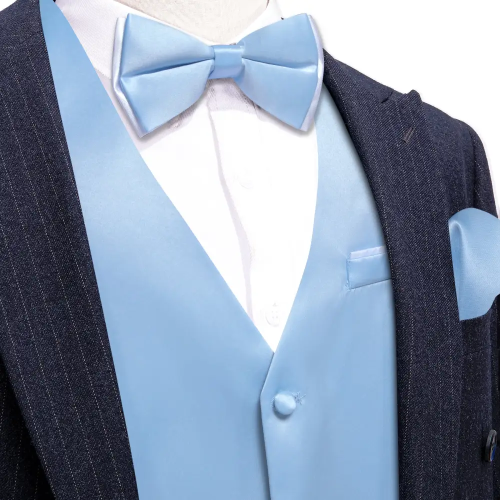Solid Dress Vest Set