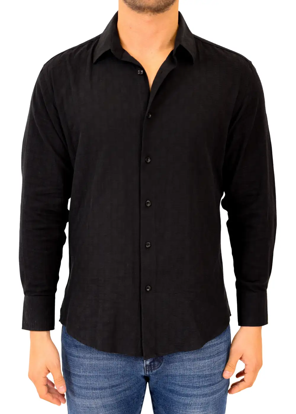 Relaxed Fit Button Up Dress Shirt