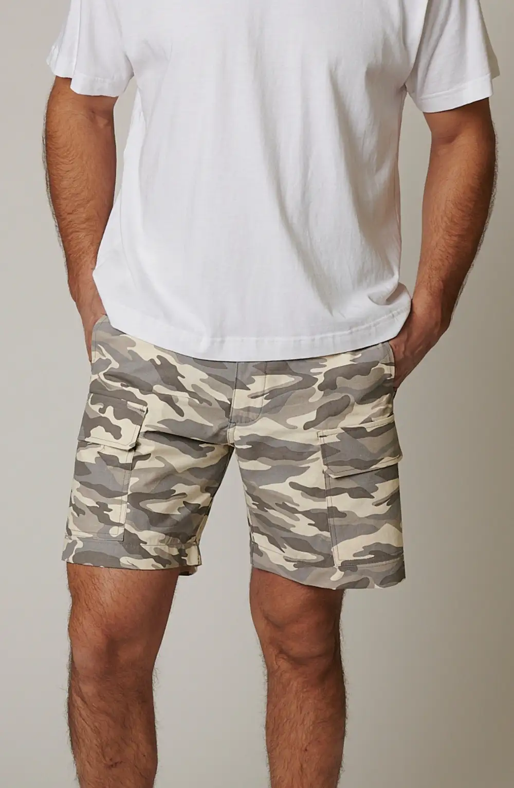 Men's Camouflage Ripstop Cargo Pocket Shorts
