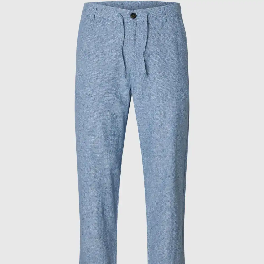 Tapered Linen-Blend Linen Casual Pants
