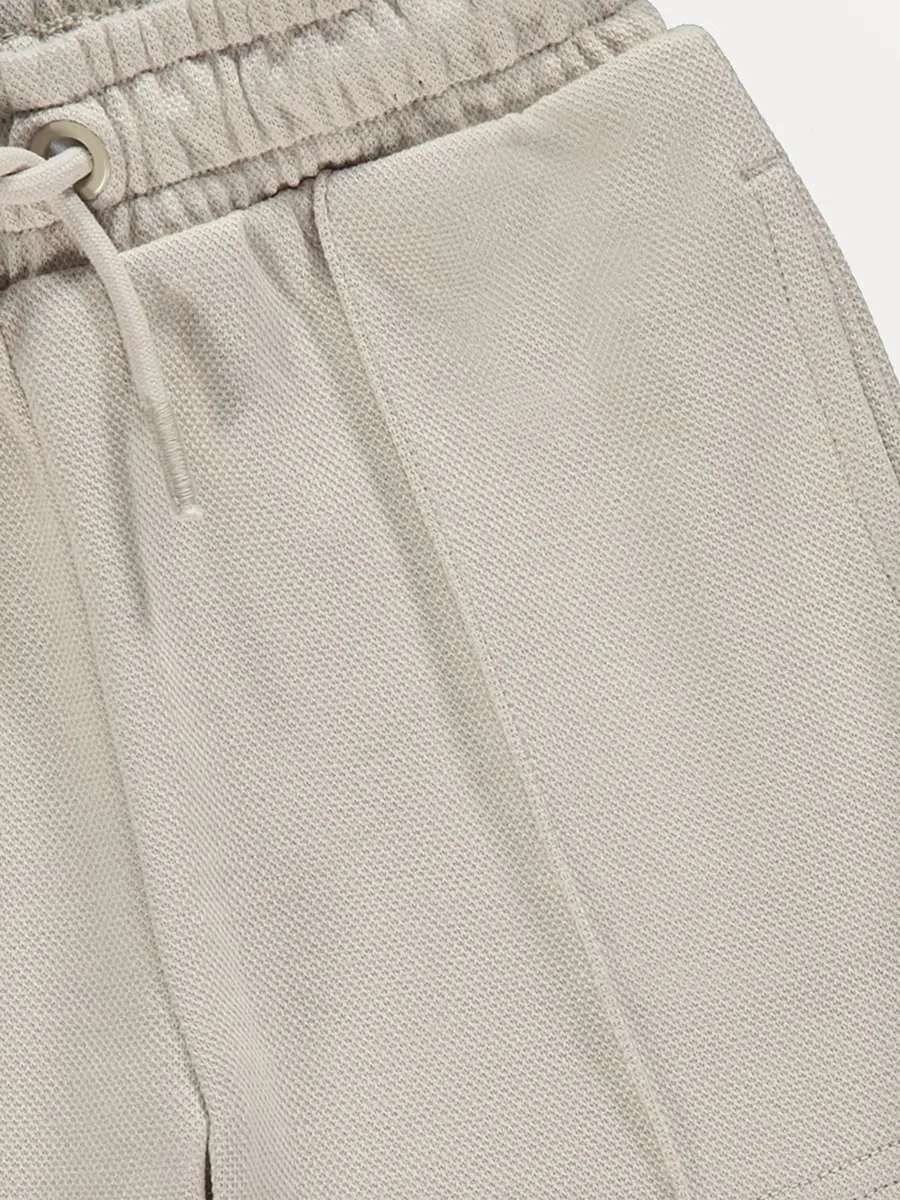 Stone Pique Textured Shorts