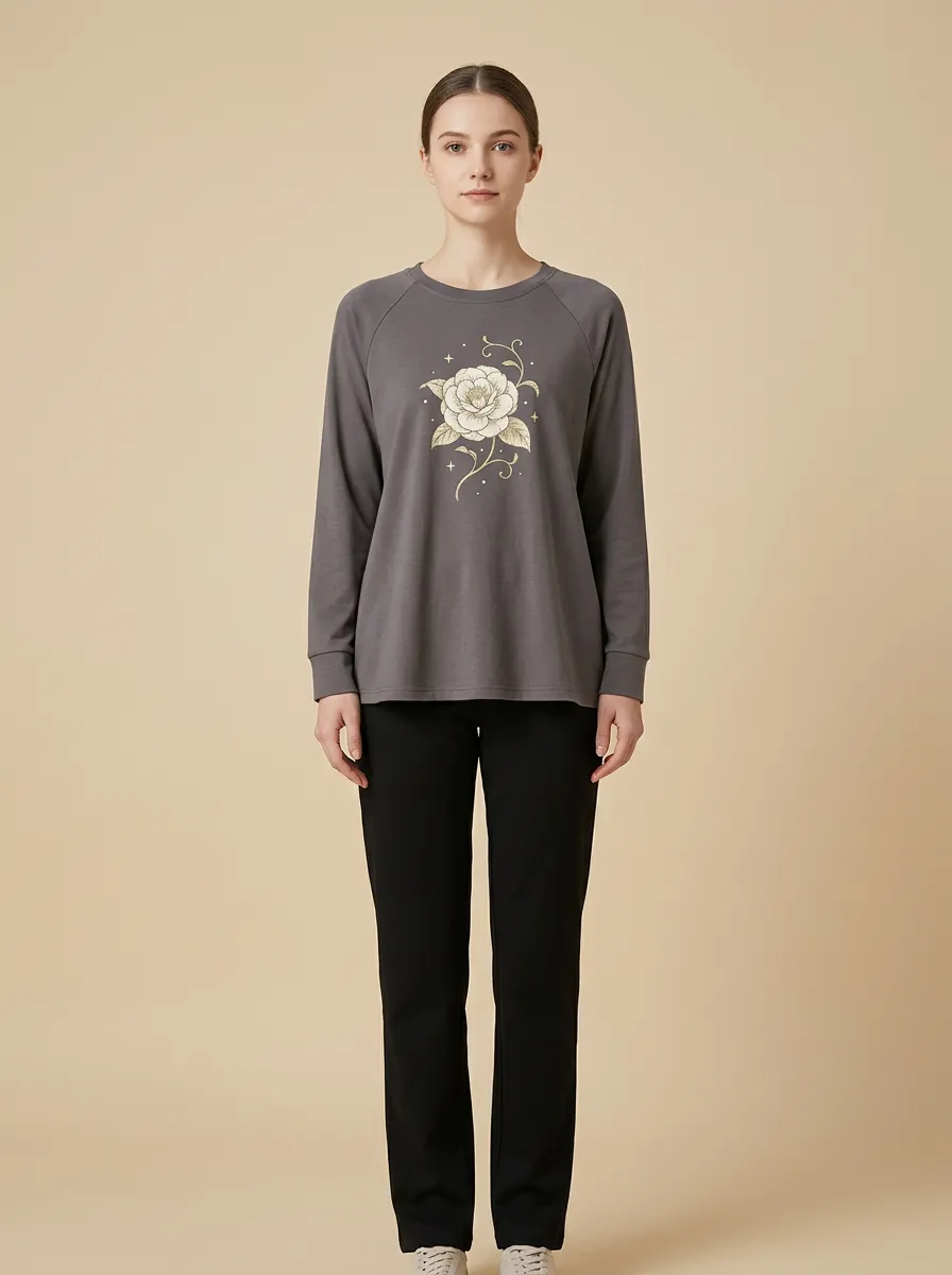 Women's Graphic Raglan Long-Sleeve T-Shirt