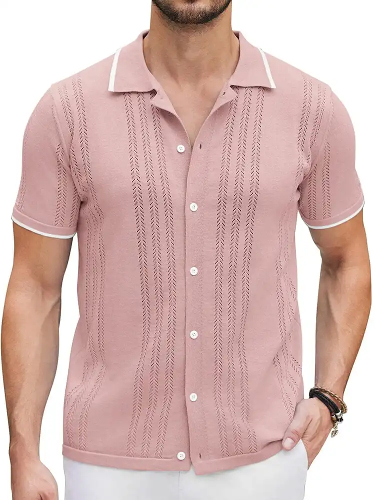 Casual Breathable Knit Shirt