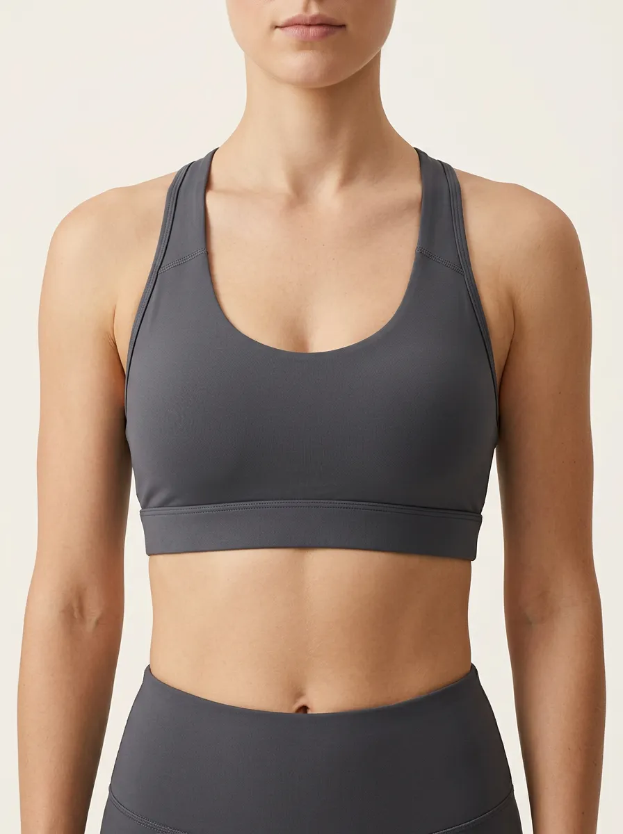 Women's Studio Scoop Neck Racerback Seamless Sports Bra