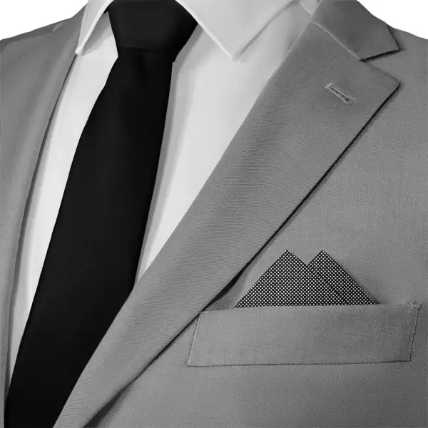 Contemporary Sharp Geometric Textured Pocket Square