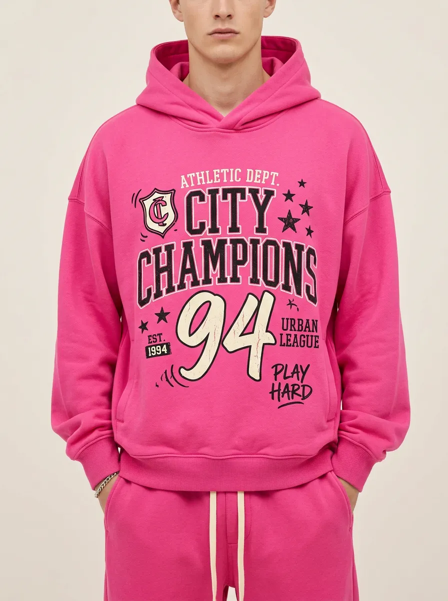 Men's City Champions 94 Athletic Urban League Printed Hoodie
